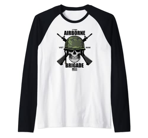 173ª Brigada Aerotransportada Camiseta Manga Raglan