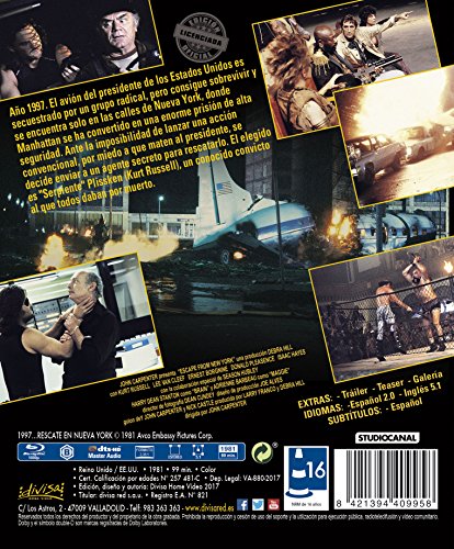 1997 Rescate en Nueva York [Blu-ray]
