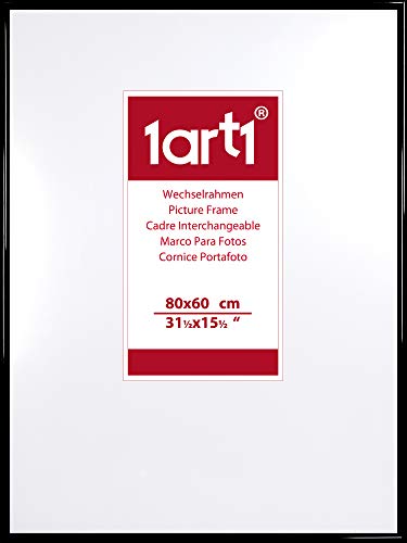 1art1 Johan Christian Clausen Dahl Póster Impresión Artística con Marco (Plástico) - Paisaje con Piedras Megalíticas, 1839 (80 x 60cm)