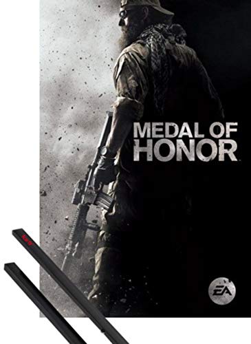 1art1 Medal of Honor Poster (91x61 cm) Frontline Inklusive Ein Paar Posterleisten, Schwarz