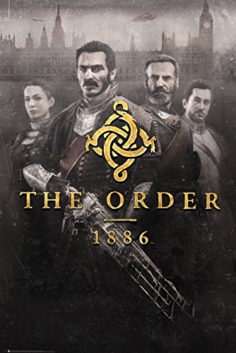 1art1 The Order 1886 Póster (91x61 cm) Key Art Y 1 Lote De 2 Varillas Transparentes