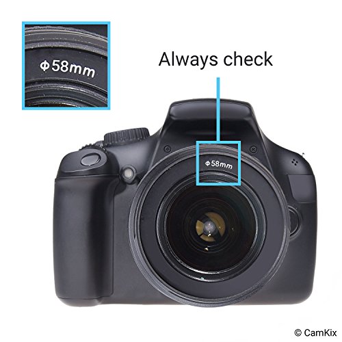 2 Parasoles de Objetivos: Tulipanes + Caucho – 1 Tapa para Objetivo – Reduce el Resplandor del Lente y el deslumbramiento – Bloquea el Exceso de luz Solar para Mejorar la fotografía y el Video