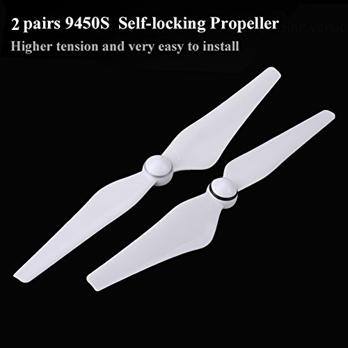 2 Pares de hélices 9450S Hélices de plástico Cuchillas Drone Quadcopter Accesorio para dji Phantom 4/4 Pro