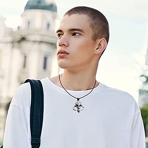 2 Piezas Collar Colgante de Star Wars, Colgante de Yoda Mandalorian, Star Wars Charms Collar, se Puede Utilizar para Cadena de Pareja, Aleación, Unisex