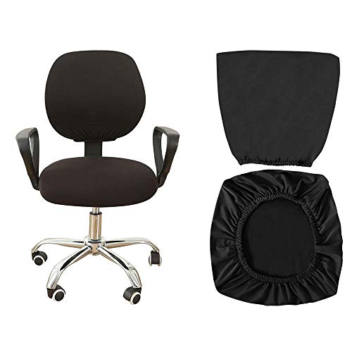 2 Piezas Funda Universal para Silla de Oficina, Funda Protectora Universal para Silla Giratoria, Cubierta de Silla de Escritorio de Ordenador, para Silla de Ordenador de Oficina Sillón