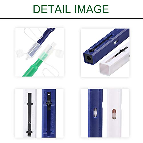 2 unidades de limpiador para fibra óptica, fibra óptica, lápiz limpiador de fibra óptica con 800+ limpiador para 2,5 mm SC/ST/FC Ferrulen Push Type(tamaño: 2 unidades)