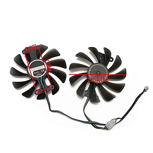 2 unids/Lote GTX1070 GTX1070TI GTX1080 Ventilador para KFA2 GTX 1070 1070TI 1080 EXOC SNPR Tarjeta de gráficos Refrigeración Reemplazar Ventilador