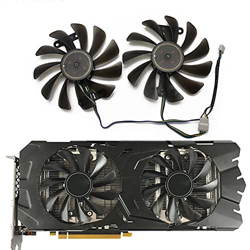 2 unids/Lote GTX1070 GTX1070TI GTX1080 Ventilador para KFA2 GTX 1070 1070TI 1080 EXOC SNPR Tarjeta de gráficos Refrigeración Reemplazar Ventilador