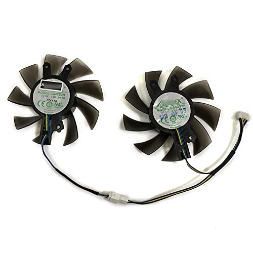 2 unids/Set P106 GPU Ventilador 75 mm GA82S2H para Galax GTX-1060 KFA2 GTX 1060 Gaineward GTX1060 Casting de la versión de la versión Que se reemplaza (Blade Color : YmountingGA82S2H)