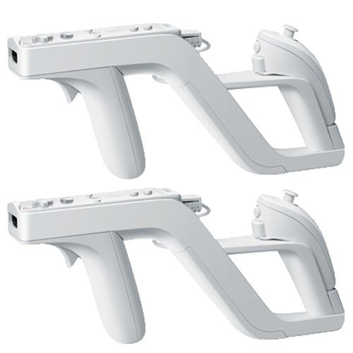 2 Zapper Pistola Gun para Mando Control Nintendo Wii