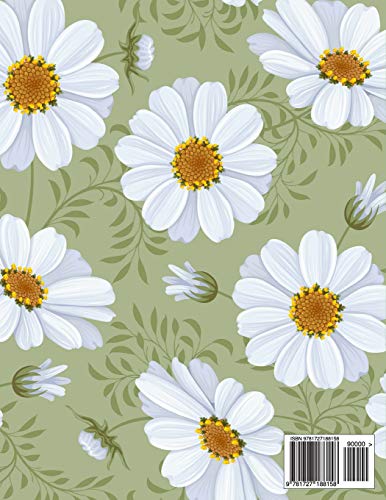 2019 Planner: Big daisies with green background design 2019 Weekly planner with to do lists and dot grid note pages (2019 Planners Floral Collection)