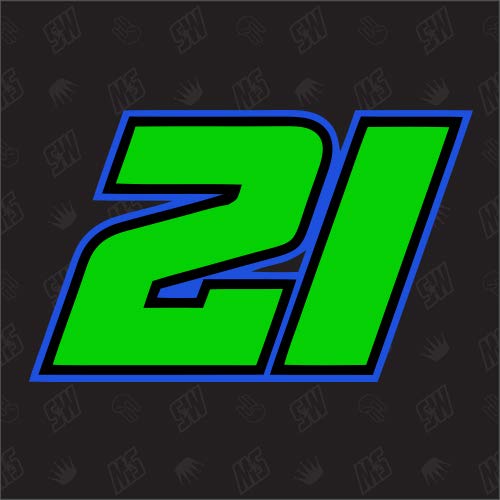 21 – Número de inicio Franco Morbidellii Moto GP Pegatinas