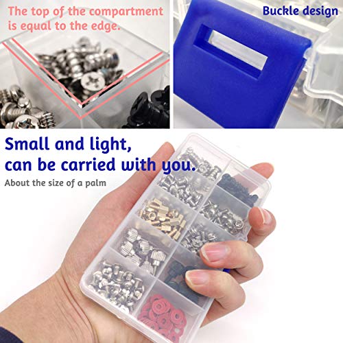 228 Tornillos De Computadora Con Caja Conveniencia Llevar Para Disco Duro Condu Tarjeta Madre Ventilador Ordenador PortáTil Universal ReparacióN Accesorios