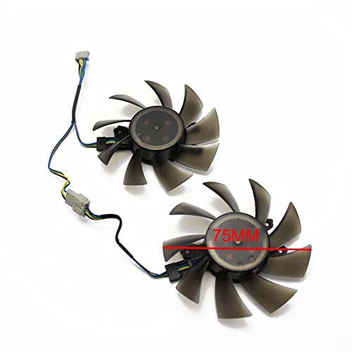 2pcs / Lot Refrigerador Fan Gráficos Tarjetas De Reemplazo Fan Fit For Galax KFA2 GTX 1060