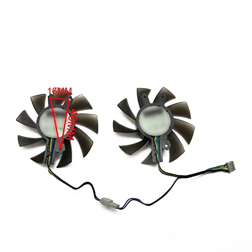 2pcs / Lot Refrigerador Fan Gráficos Tarjetas De Reemplazo Fan Fit For Galax KFA2 GTX 1060