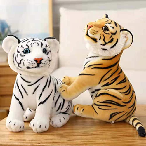 2pcs muñeco de peluche almohada Tigre de peluche,tigre de peluche,juguete de peluche,tigre animal de peluche,juguete de abrazo de tigre,23 * 20 CM,27 * 24 CM,juguete de peluche de tamaño 33 * 29 CM