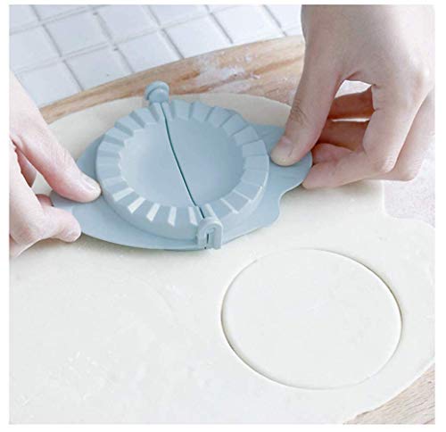 2piezas de máquina para hacer bolas de masa, para hacer un molde de wonton para bolas de masa, máquina para prensar masa, accesorios de cocina (hechos de paja de trigo natural).