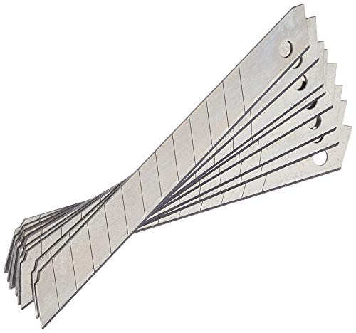 3 Claveles Set de 10 Cuchillas para cúter de 9 mm, Acero, Gris, 14.58x6.58x0.38000000000000006 cm