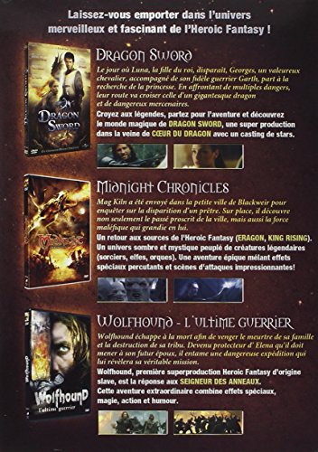 3 grands films d'Heroic Fantasy : Wolfhound + Midnight Chronicles + Dragon Sword [Francia] [DVD]