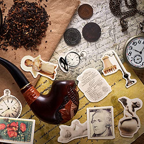 320 Pegatinas Vintage de Álbum de Recortes Pegatina Vintage de Planta Flor Calcomanías de Sello de Correos Pegatina Decorativa Retro de Colección Natural para Portátil, Sobre Diario Tarjeta