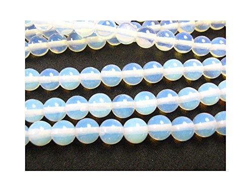 38 perlas de piedra de luna, ópalo, 10 mm, gemas sintéticas, redondas, Gemstone New D90B
