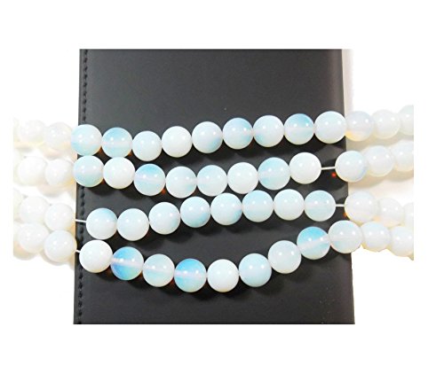 38 perlas de piedra de luna, ópalo, 10 mm, gemas sintéticas, redondas, Gemstone New D90B