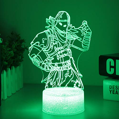 3D LED Luz de noche, Lámpara de ilusión y 7 colores Lámpara de decoración Cambio para Regalo perfectos para niño