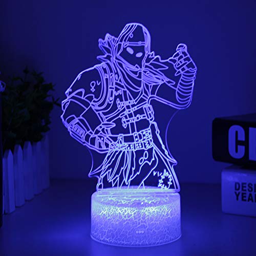 3D LED Luz de noche, Lámpara de ilusión y 7 colores Lámpara de decoración Cambio para Regalo perfectos para niño