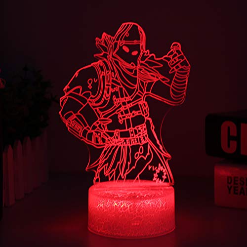 3D LED Luz de noche, Lámpara de ilusión y 7 colores Lámpara de decoración Cambio para Regalo perfectos para niño