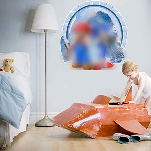 3D Pegatinas 3D Vinilo Decorativo Infantil de Pared 3D Vinilo Pegatinas Decorativas Adhesiva Pared Dormitorio Salón Guardería Habitación Infantiles Niños Bebés 32 *30.6 cm