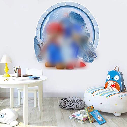 3D Pegatinas 3D Vinilo Decorativo Infantil de Pared 3D Vinilo Pegatinas Decorativas Adhesiva Pared Dormitorio Salón Guardería Habitación Infantiles Niños Bebés 32 *30.6 cm