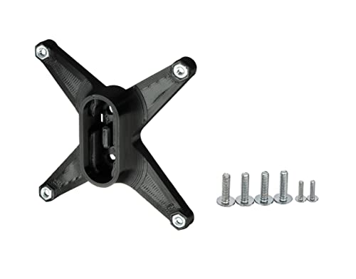 3IDEE Adaptador VESA compatible con monitor MSI (G24C, G241VC, MAG341CQ, G27C, G27C2) - juego de tornillos incluido (negro)