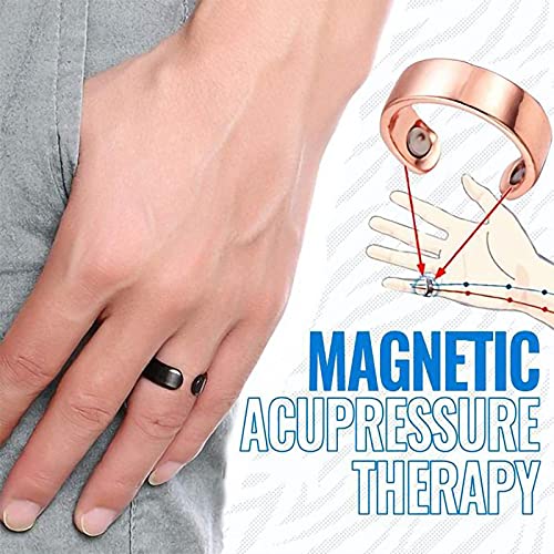 3PCS Magnetic Therapy Pain Ring, Elegant Pure Copper Magnetic Therapy Ring Pain Relief for Arthritis and Carpal Tunnel, Helps Sleep, ?Adjustable Sizing for Men and Women