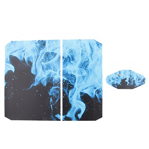 3x Pegatina Cubierta Adhesiva Decal Protección Juego Diseño Azul Llama Impreso para Sony PlayStation 4 PS4 Consola Controlador