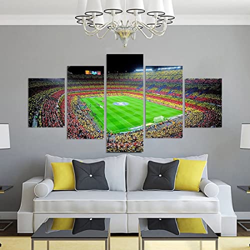 5 Paneles De Arte De Pared De Fotos En Lienzo Poster 5 Piezas Arte De La Pared España Deportes Fútbol Imagen Cuadros En Lienzo 5 Paneles Moderno Decoración Para El Hogar