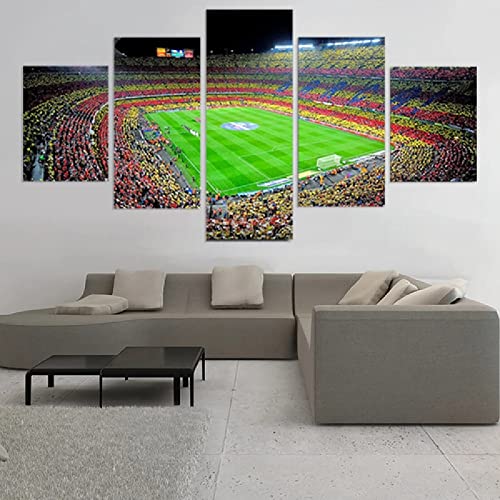 5 Paneles De Arte De Pared De Fotos En Lienzo Poster 5 Piezas Arte De La Pared España Deportes Fútbol Imagen Cuadros En Lienzo 5 Paneles Moderno Decoración Para El Hogar