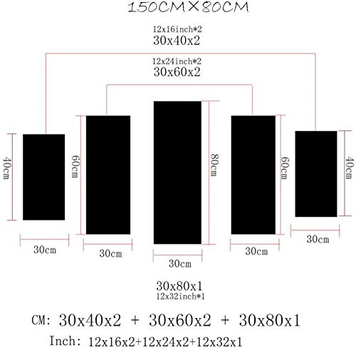 5 Panel/Set Lienzos Handart Cuadro En Lienzo Cinco Partes HD Clásico Óleo Impresiones Decorativas Cartel Arte Pared Pinturas Hogar Lienzo Lienzo De Red Dead Redemption
