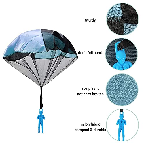5 Piezas Juguete de Paracaídas,Mano Que Lanza el Juguete del Paracaidista,Juegos de Vuelo al Aire Libre Para Niños Infantil Fiesta Regalo