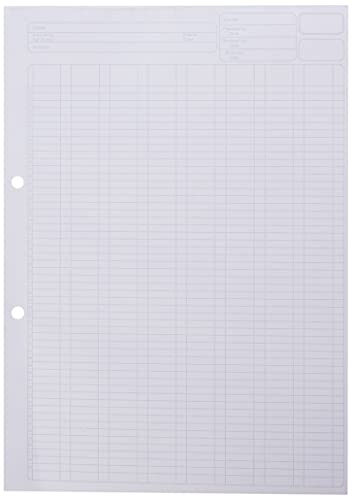 5 Star Analysis Pad Ruled 70gsm 8 Cash Column 80 Leaf A4