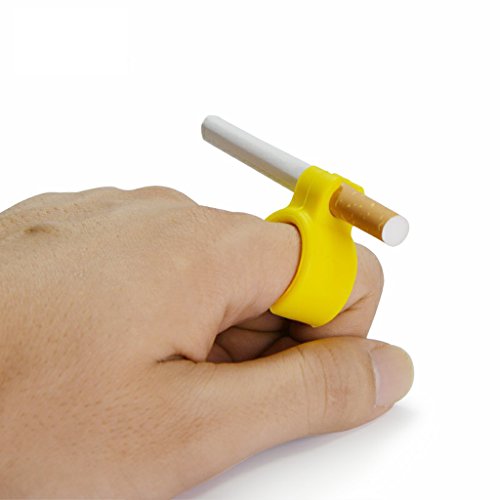 5 unids silicona titular del cigarrillo anillo para fumador manos libres para consola PC Gamers partido cumpleaños anillo regalo