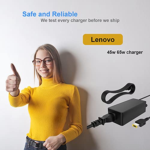 65W 45W Cargador para Lenovo Alimentación Adaptador para Portátil Lenovo ADLX65NDC3A ADLX65SLC2A ADLX90NLC3A Ideapad Flex 2 Flex 3 Yoga 11 11S ThinkPad T430 T440 T450 T460 T560 Fuente de alimentación