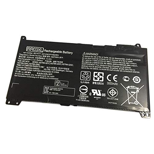 7XINbox 11.4V 48Wh RR03XL 851610-850 Repuesto Batería para HP ProBook 430 440 450 455 470 G4 Series