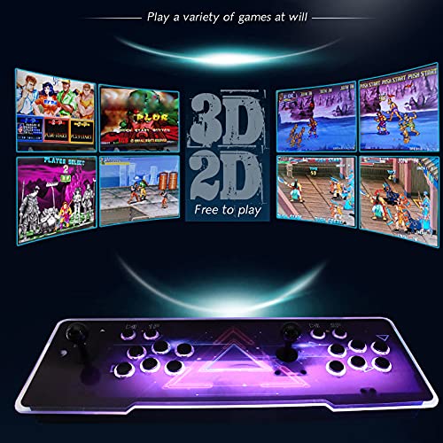 8000 3D Pandora Box Consola Juegos Multijugador Home Arcade Game Console, con 200 3D Juegos, para PC/Ordenador portátil/TV