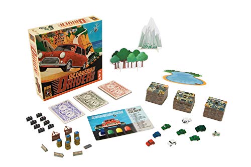 999 Jeff Beck - Getaway Driver Juego de mesa - A partir de 12 años - Uno de los mejores juegos de 2019 - Jeff Beck - Tabla modular - Placement - Para 2 jugadores - 999-GAD01