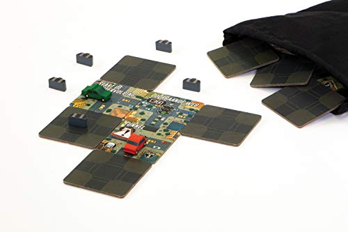 999 Jeff Beck - Getaway Driver Juego de mesa - A partir de 12 años - Uno de los mejores juegos de 2019 - Jeff Beck - Tabla modular - Placement - Para 2 jugadores - 999-GAD01