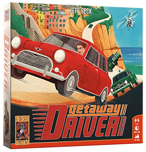 999 Jeff Beck - Getaway Driver Juego de mesa - A partir de 12 años - Uno de los mejores juegos de 2019 - Jeff Beck - Tabla modular - Placement - Para 2 jugadores - 999-GAD01