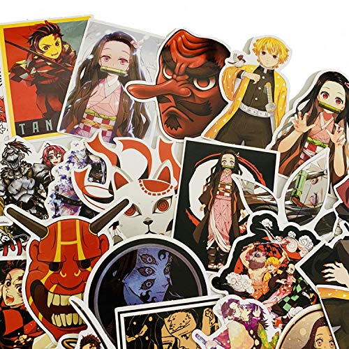 A Pegatinas de Vinilo Demon Slayer: Kimetsu no Yaiba , 50 Piezas