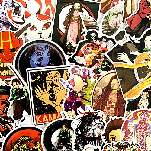 A Pegatinas de Vinilo Demon Slayer: Kimetsu no Yaiba , 50 Piezas