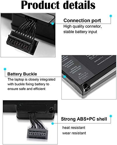 A1322 Batería A1278 para Apple MacBook Pro 13" [2009 2010 2011 2012 Años](Mediados de 2009 a Mediados de 2010 a Mediados de 2011 a Mediados de 2012) - Alta Capacidad [10.95v 63.5 WH]