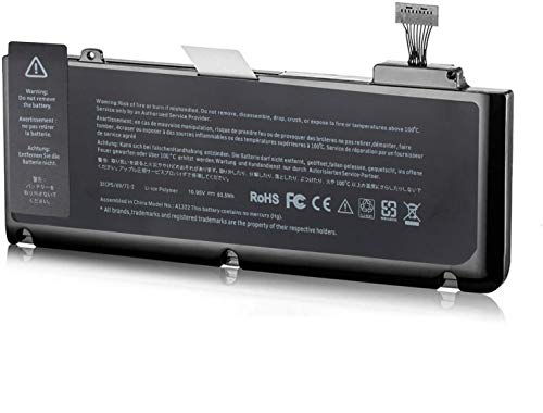A1322 Bateria A1278 para Pro 13" (Mid 2009 Early 2010 Early 2011 Late 2011 Mid 2012) MD101LL/A MD313LL/A MC700 MC700LL/A MD102LL/A MC374LL/A MB990LL/A MD314LL/A [10.95V 63.5Wh]
